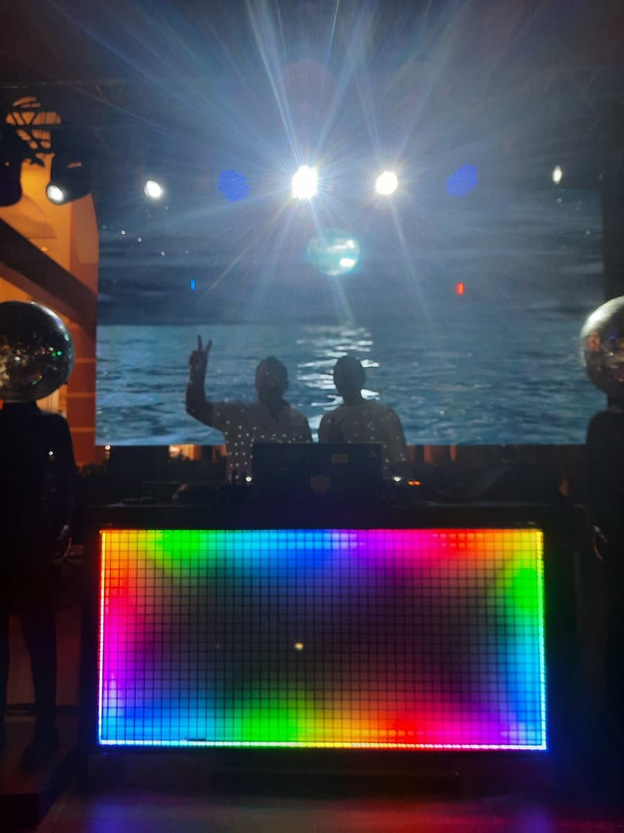 Professionelles LED-Panel und Lichtsetup